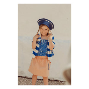 THE LiTTLE POETS - Rosalia Nature Organic Cotton Crop Top | Royal Blue
