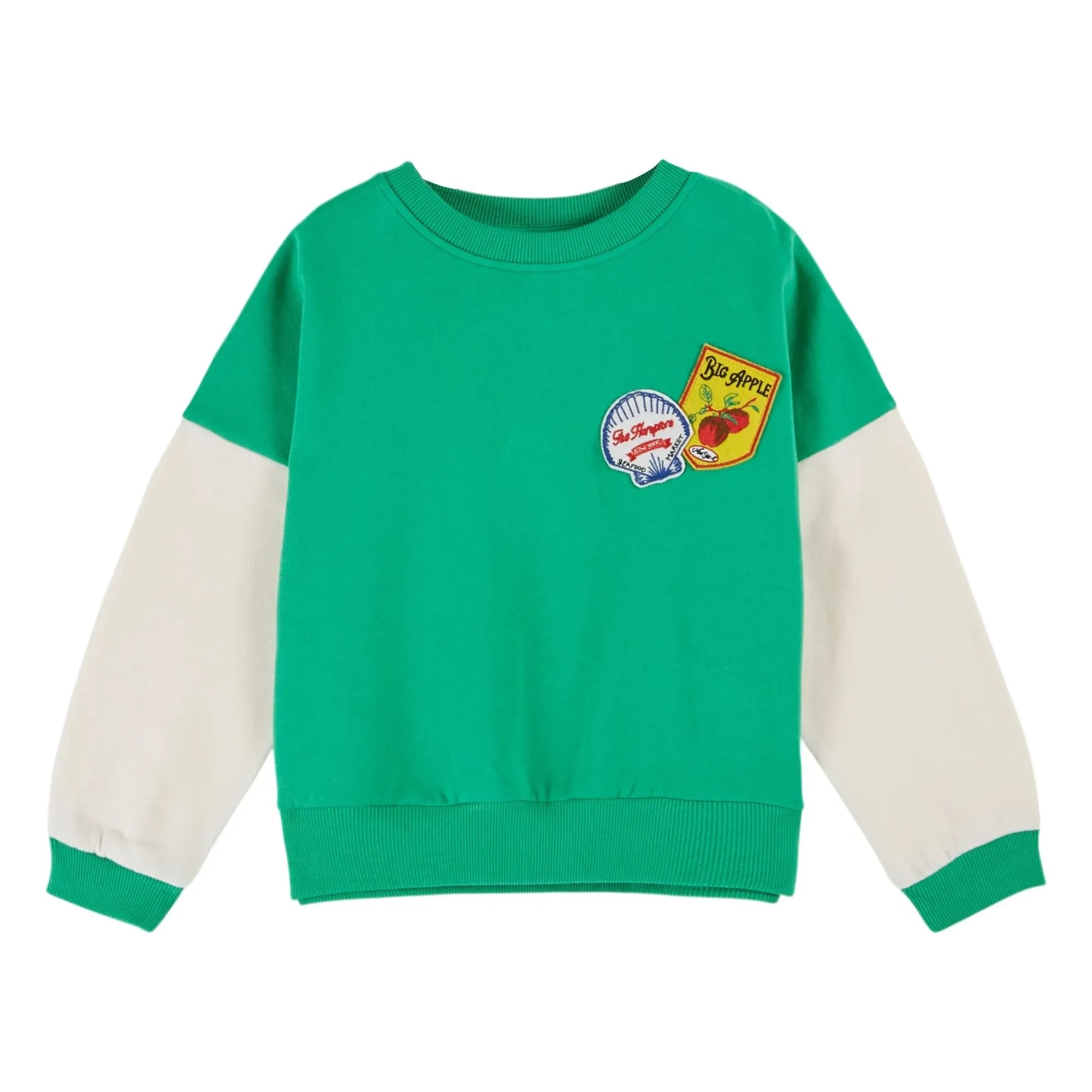 Emile et Ida - Organik pamuklu arma sweatshirt | Yeşil