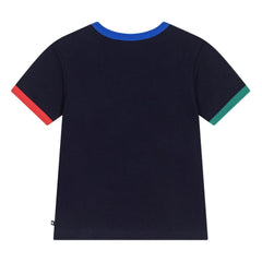 Petit Bateau - Renk bloklu bol Tişört | Lacivert