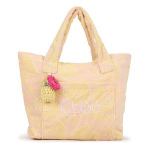 Chloé – Jacquard Schwammtasche | Pfirsich