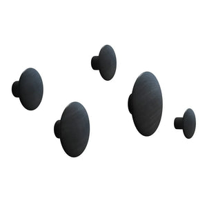 Muuto - 5'li Dots Kanca Seti - Siyah