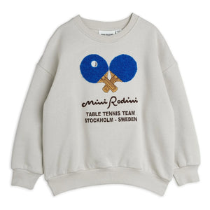Mini Rodini - Organik pamuk Ping Pong sweatshirt | Gri