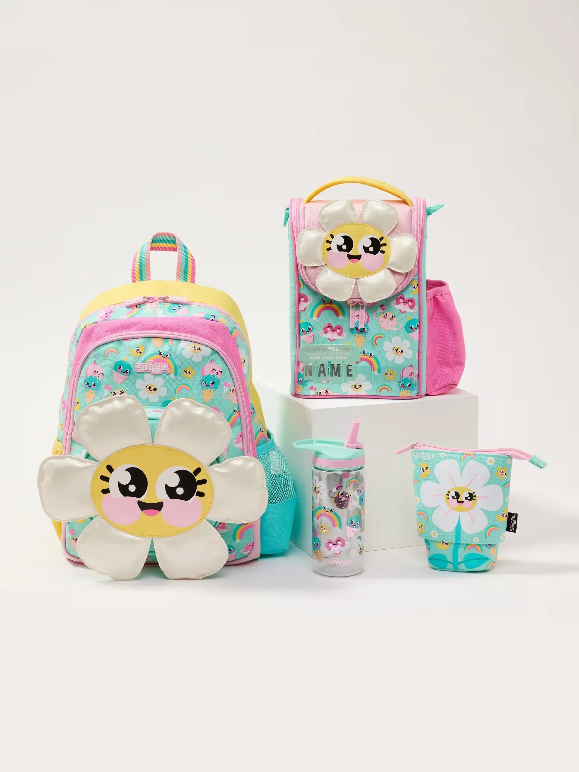 Smiggle - Movin 4lü Anaokulu ve Kreş Çanta Seti-Dinossi