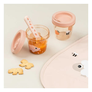 Done by deer - Tiny Farm tritan lunch boxes - Set of 2 | Pink