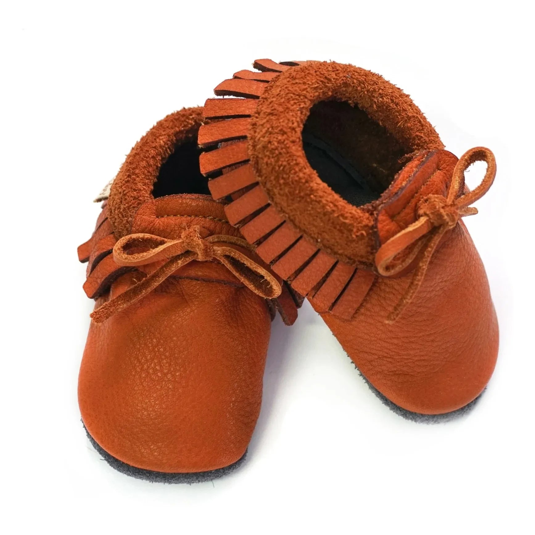 Baobaby - Fransen-Knoten-Hausschuhe | Orange