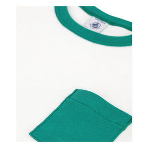 Petit Bateau – T-Shirt mit Farbblock-Design | Weiß