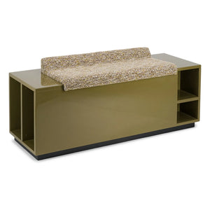 The Socialite Family - Cameleon Painted Wooden and Ribbed Effect Fabric Chair Bench | Tiger