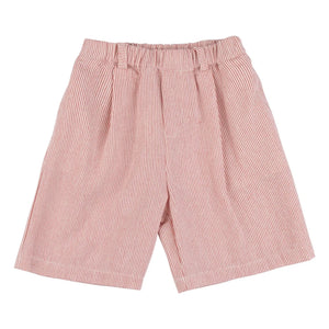 Babe & Tess - Tokio Striped Bermuda Shorts | Red