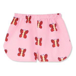 Wynken - Bio-Baumwoll-Shorts mit Schmetterling | Rosa