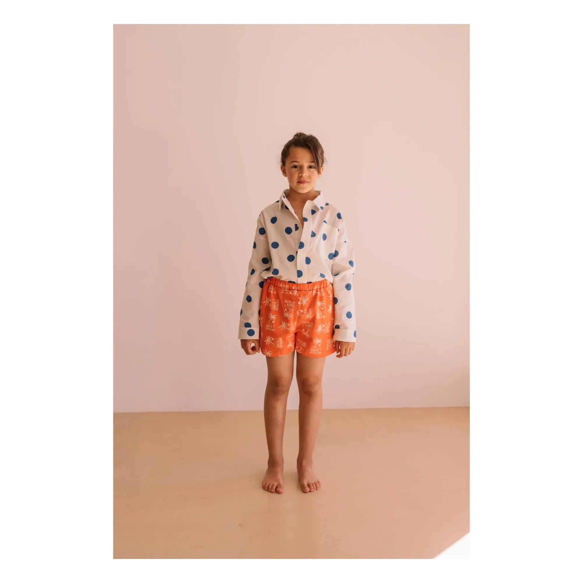 We Are Kids - Aurel organik pamuklu puantiyeli gömlek | Beyaz