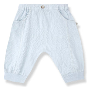 1+ in the family - Olimpo Seersucker pants | Light blue