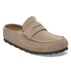 BIRKENSTOCK - Naples Süet Mules | Toprak kahverengi