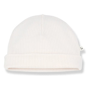 1+ in the family - Kai Ribbed Beanie | Ecru