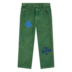 Bobo Choses - Velvet Panelli Pants | Green