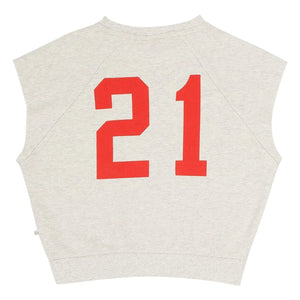 Jenest - Joey 21 organic cotton tank top sweatshirt | Light gray