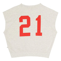 Jenest - Joey 21 organic cotton tank top sweatshirt | Light gray
