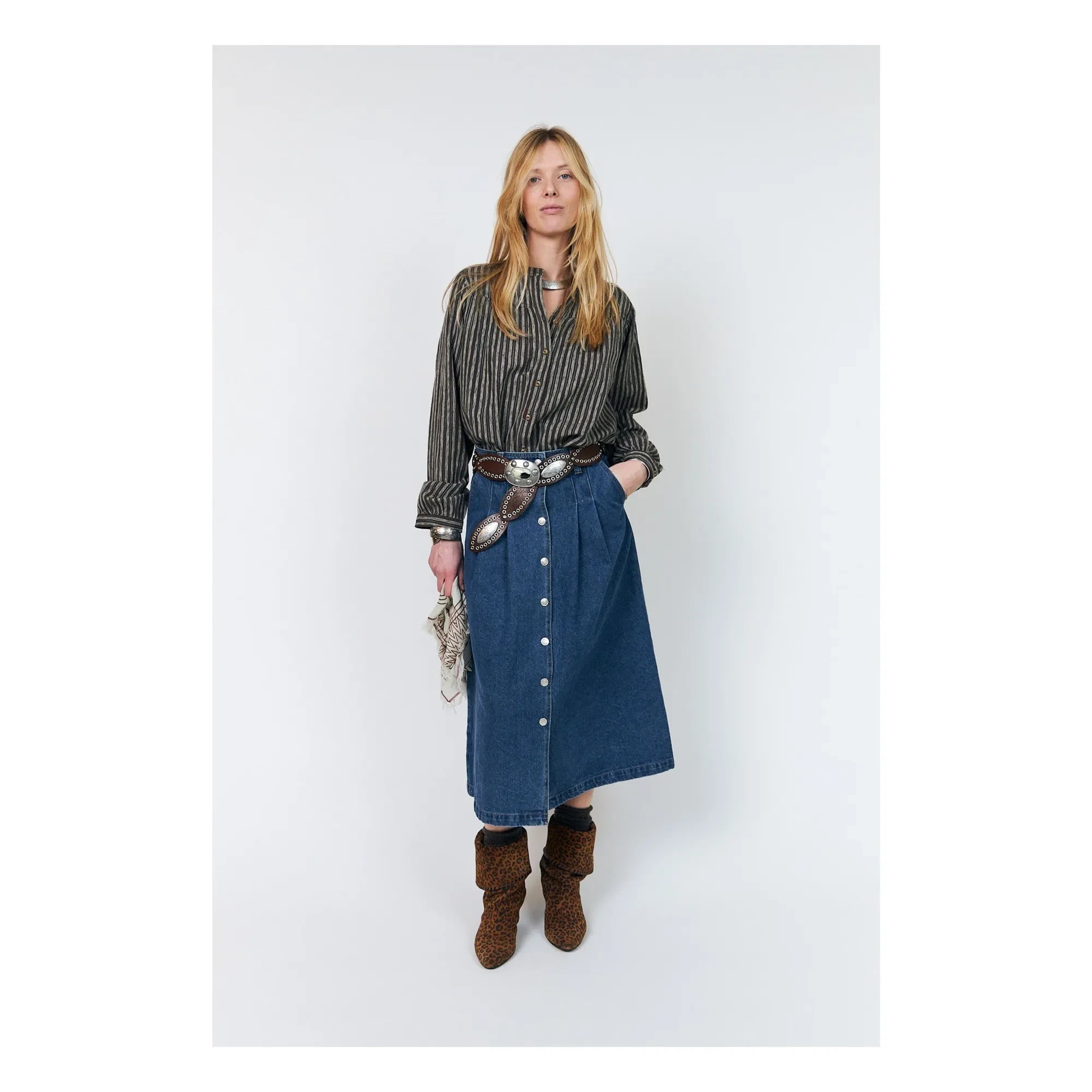 Lollys Laundry - Lennon Denim Pamuk Etek | Mavi