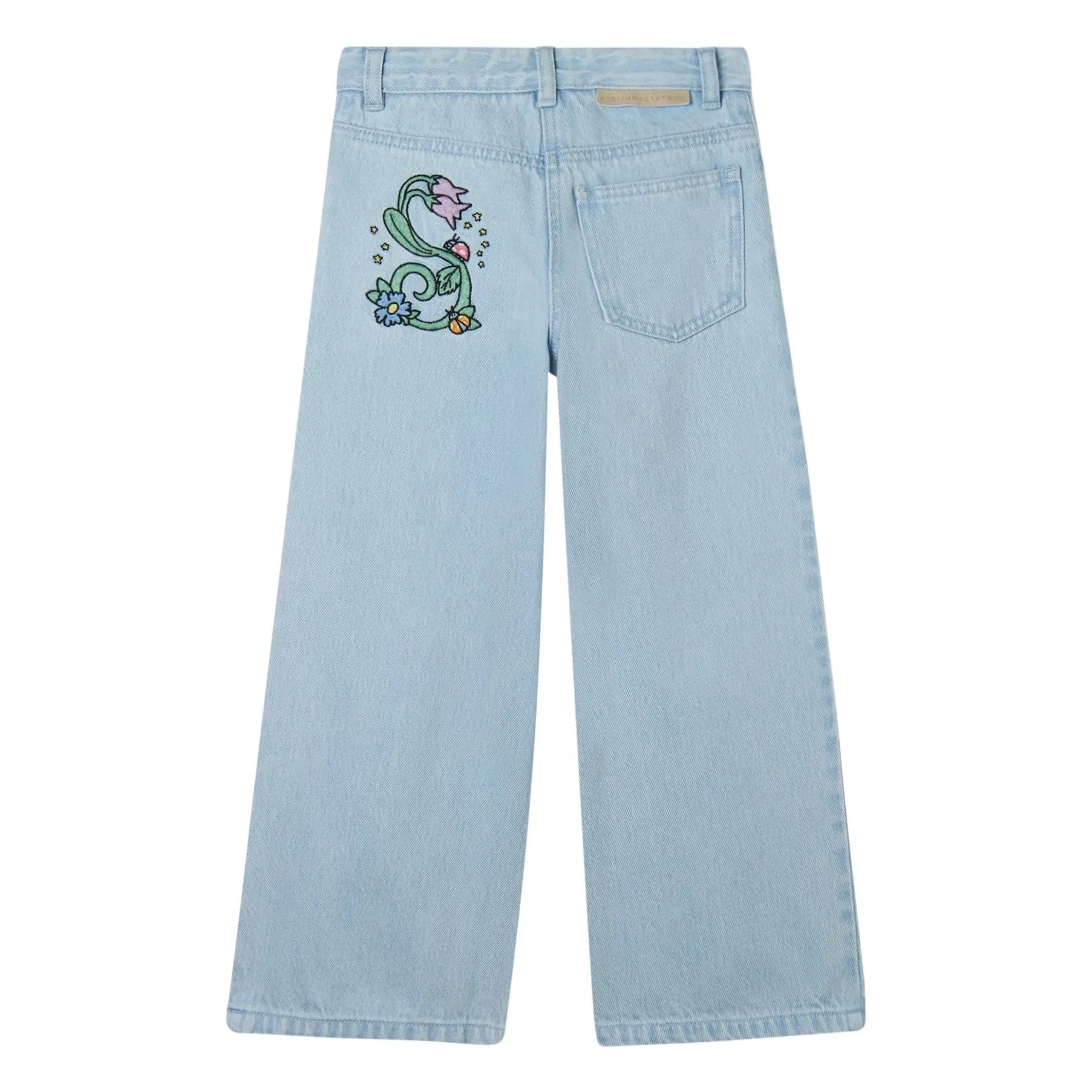 Stella McCartney Kids - Organik Pamuk Flare Jean | Açık Mavi
