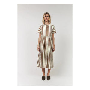 Lollys Laundry - Aliya Baumwollkleid | Mokka
