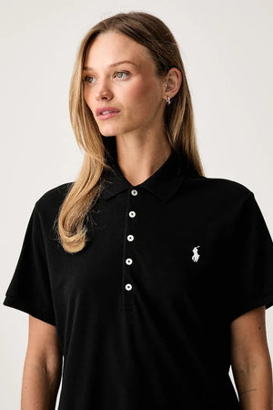 Polo Ralph Lauren yaka detaylı pamuklu kadın tişört