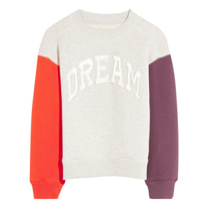 Bellerose - Fadol Color Block Sweatshirt | Gray Melange
