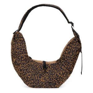 Caramel & Cie - Leopar Köpek Desenli Promenade Cross Body Çanta | Kahverengi