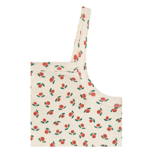 Tinycottons - Embossed Top Roses Organic Cotton | White