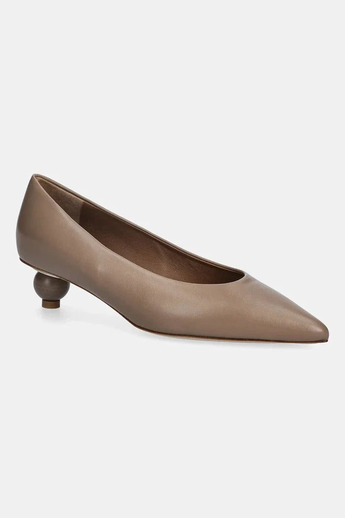 Weekend Max Mara Wkabacini İnce Topuklu Deri Ayakkabılar