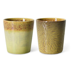 HKliving - Van Gogh Sonnenblumen Keramik-Kaffeetassen | Senf