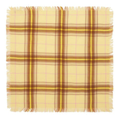 Bompard - Mini Kare Tartan Kaşmir Atkı | Limon sarısı
