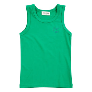 Bobo Choses - Have Fun Face Modal and organic cotton tank top | Green