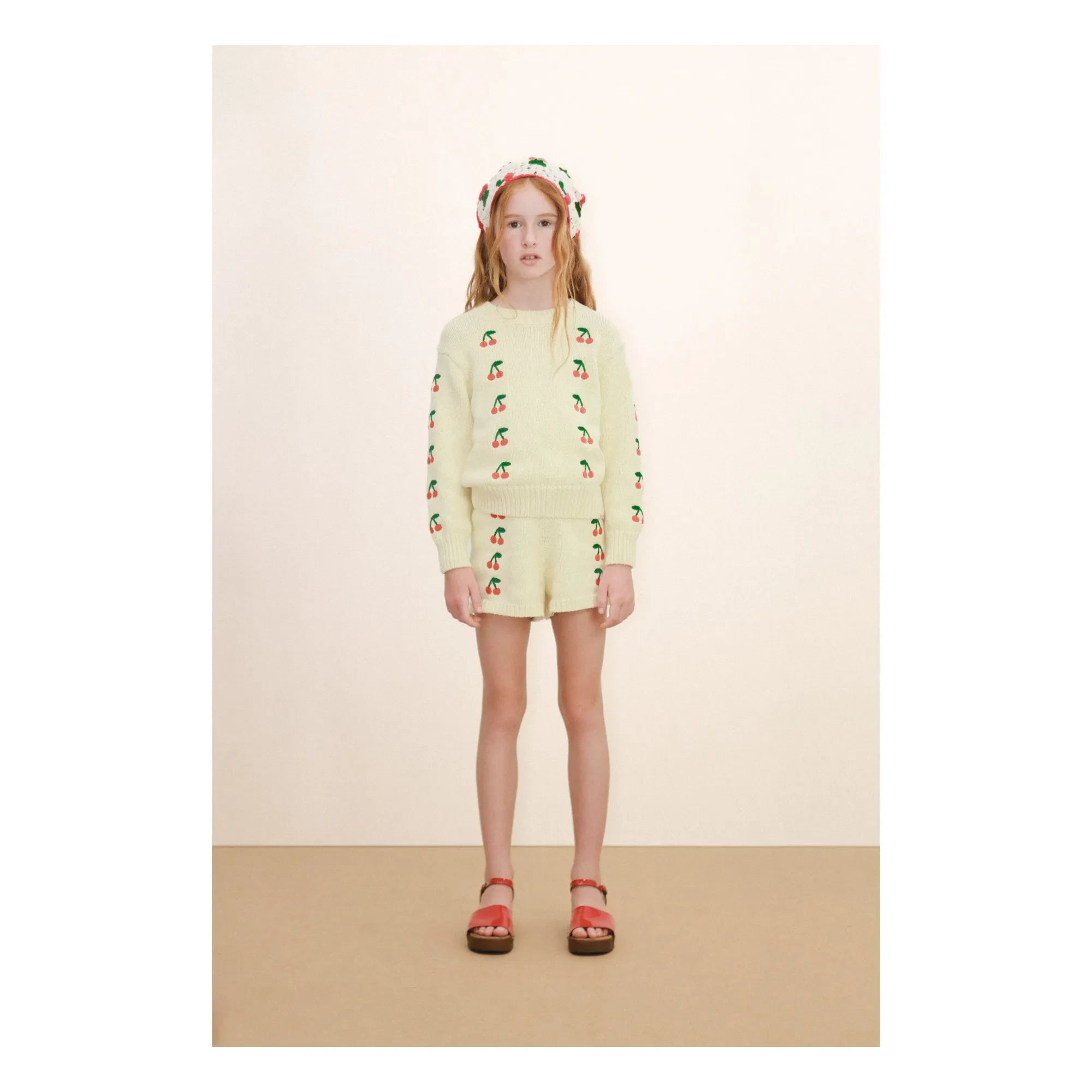 Tinycottons - Cherry Sweater | Light Yellow