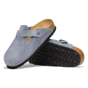 BIRKENSTOCK - Bostons Süet Terlikler | Mavi