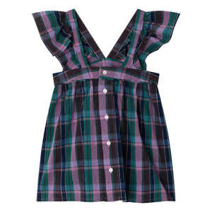 Bonpoint - Elea Carreaux organic cotton blouse | Purple
