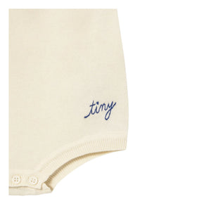 Tinycottons - Büzgülü Body Atlet | Beyaz