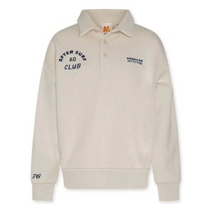 AO76 - Jack Club geri dönüştürülmüş pamuklu polo sweatshirt | Ekru