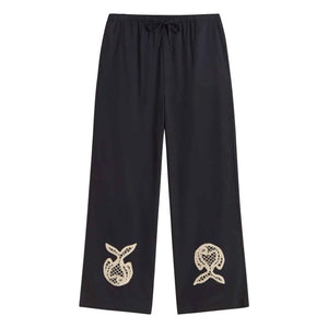 Thinking Mu - Brigitte Fish Bio-Baumwollhose | Marineblau