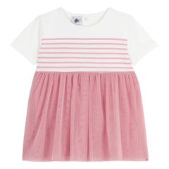 Petit Bateau - Barlotta organik pamuklu elbise | Pembe