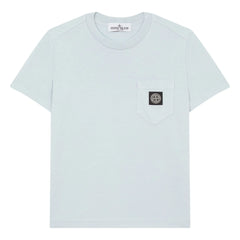 Stone Island - Göğüs Logolu Tişört | Açık Mavi