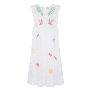 Leon & Harper - Organic Cotton Room Dress | White