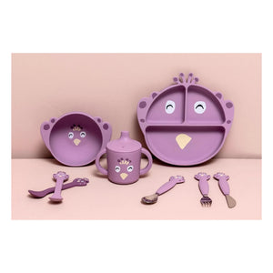 Trixie - Mrs. Peacock Silikon Kaşıklar - 2'li Set | Mor