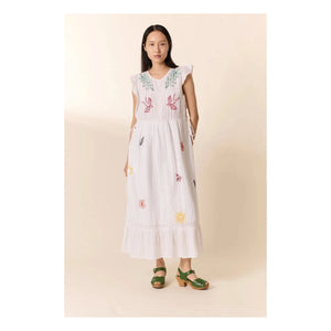 Leon & Harper - Organic Cotton Room Dress | White