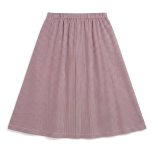Finger in the Nose - Striped Lina Skirt | Brick Red
