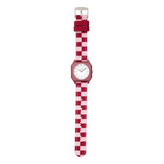 Mini Kyomo - Damier Raspberry Dondurma Saat | Pembe