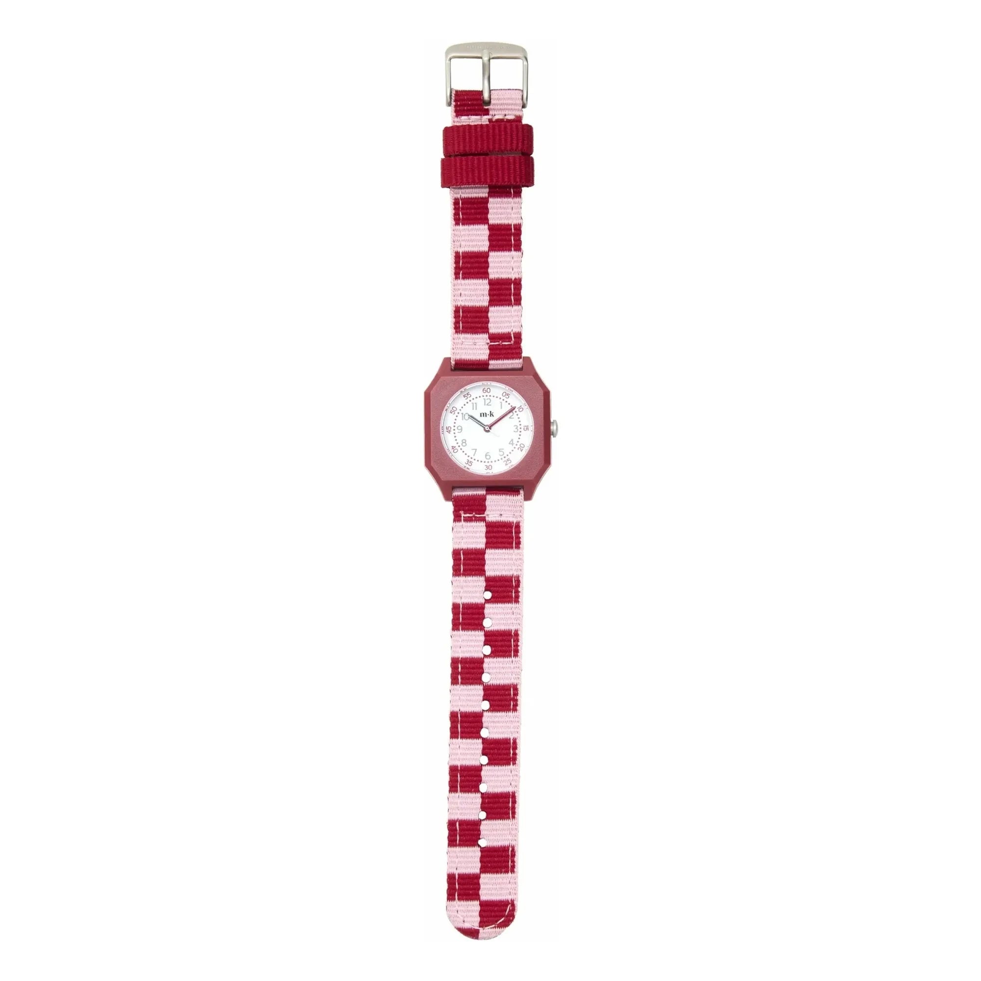Mini Kyomo - Damier Raspberry Dondurma Saat | Pembe