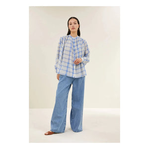 By Bar - Nyka Baumwollbluse | Blau