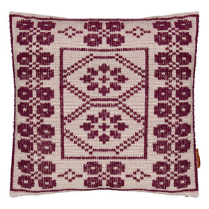 House of Capricorn - Inês nakışlı yastık | Bordo