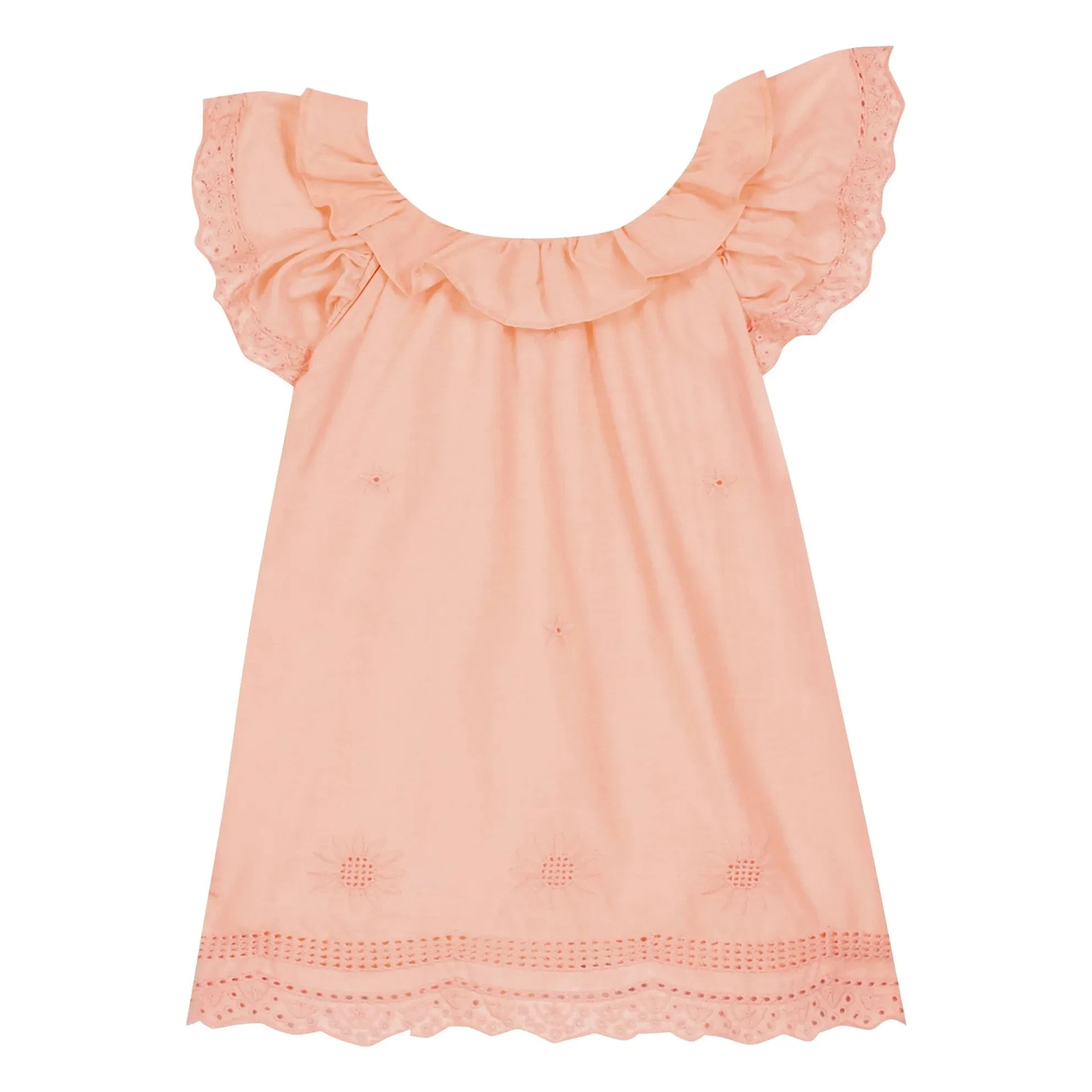 Bonton - Anna Besticktes Kleid | Puderrosa