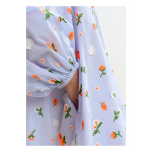 Essentiel Antwerp – Jalen besticktes Kleid | Hellblau