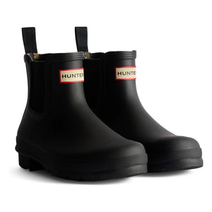 Hunter - Chelsea Boots Original Tartan Gummi | Schwarz